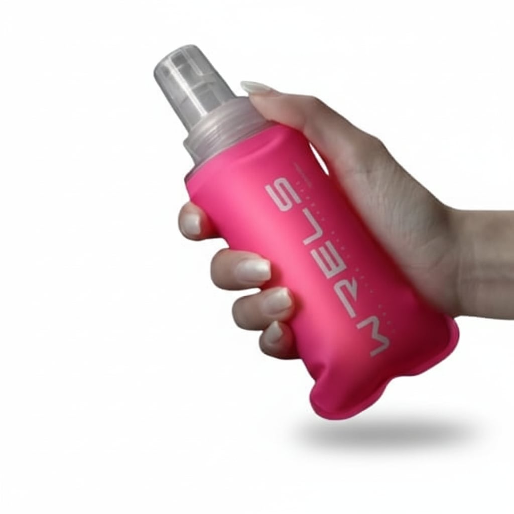 Original Wrels Collapsible Soft Water Bottle Pink