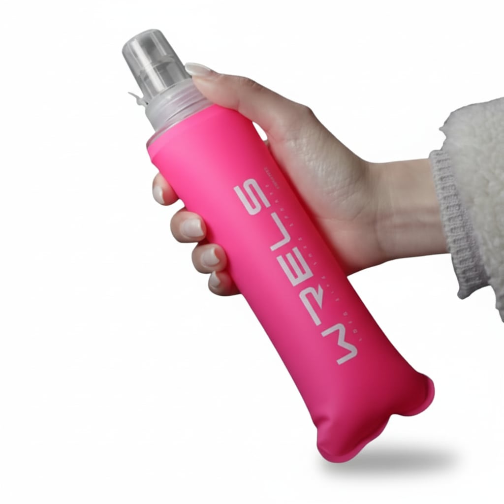 Original Wrels Collapsible Soft Water Bottle Pink