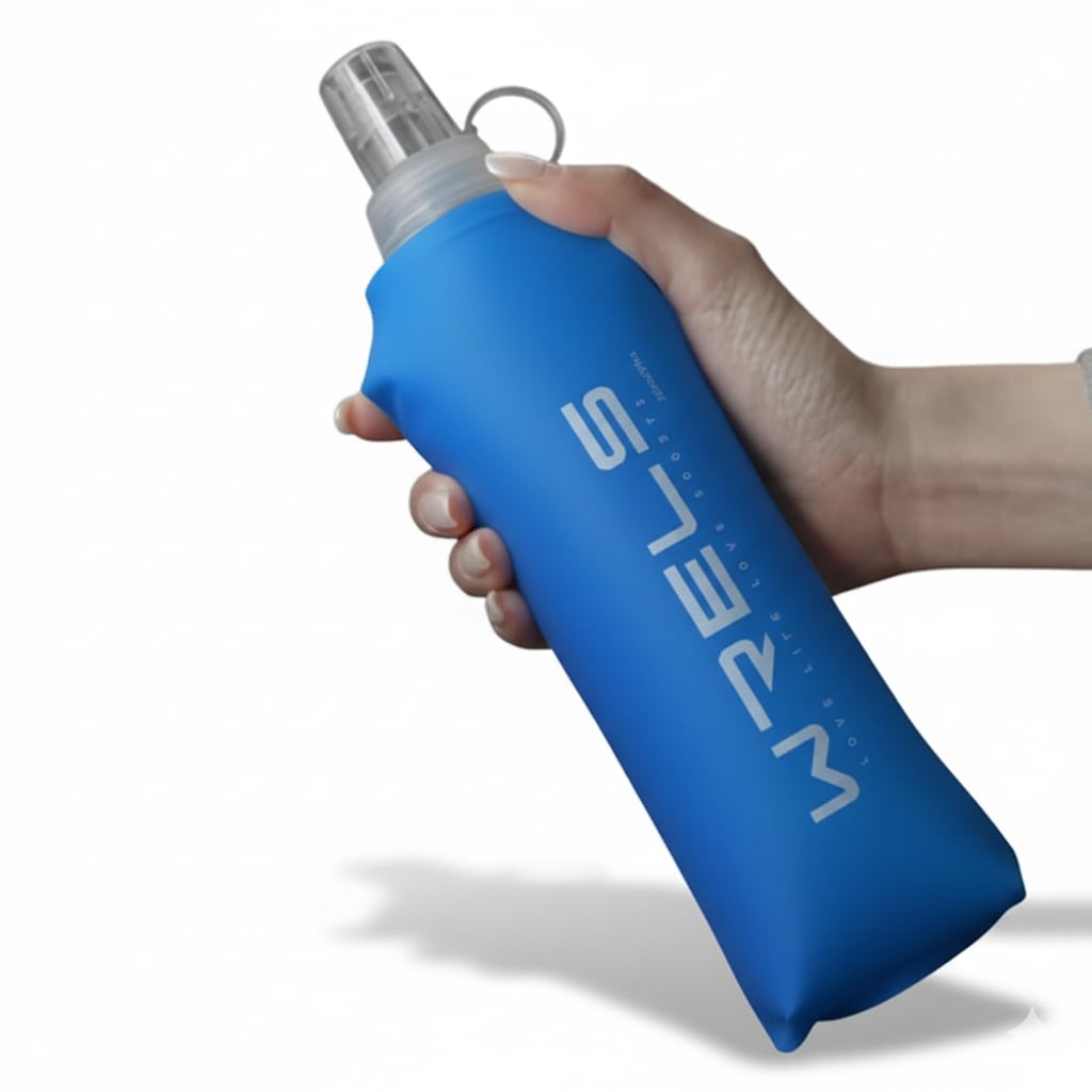 Original Wrels Collapsible Soft Water Bottle Blue
