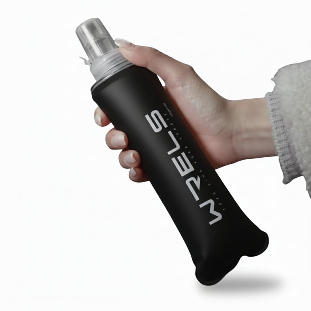 Original Wrels Collapsible Soft Water Bottle Black