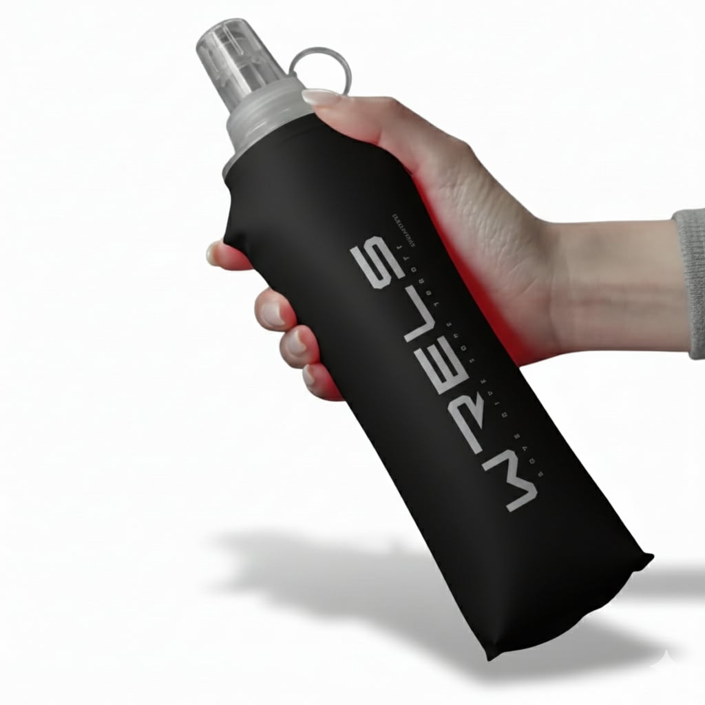 Original Wrels Collapsible Soft Water Bottle Black