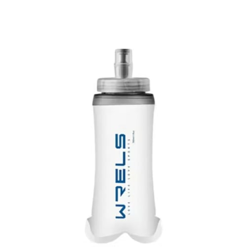 Original Wrels Collapsible Soft Water Bottle White Blue
