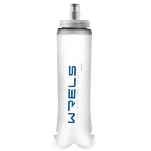 Original Wrels Collapsible Soft Water Bottle White Blue