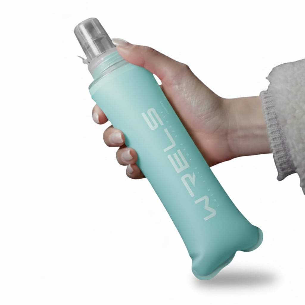 Original Wrels Collapsible Soft Water Bottle Cyan