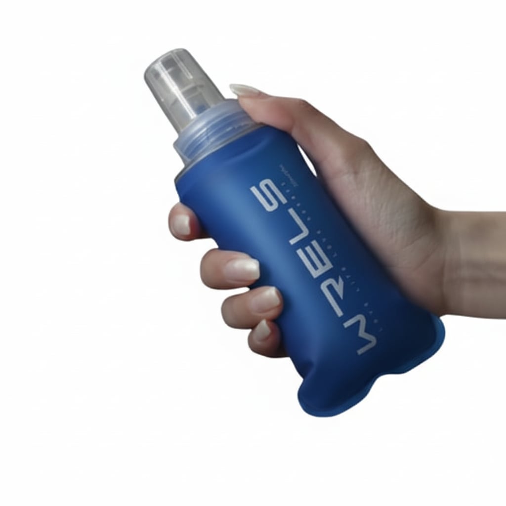 Original Wrels Collapsible Soft Water Bottle Blue