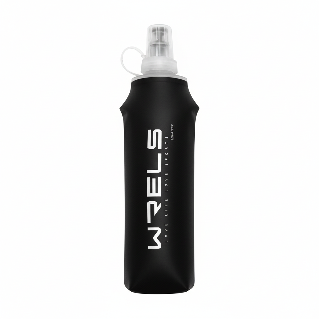 Original Wrels Collapsible Soft Water Bottle Black